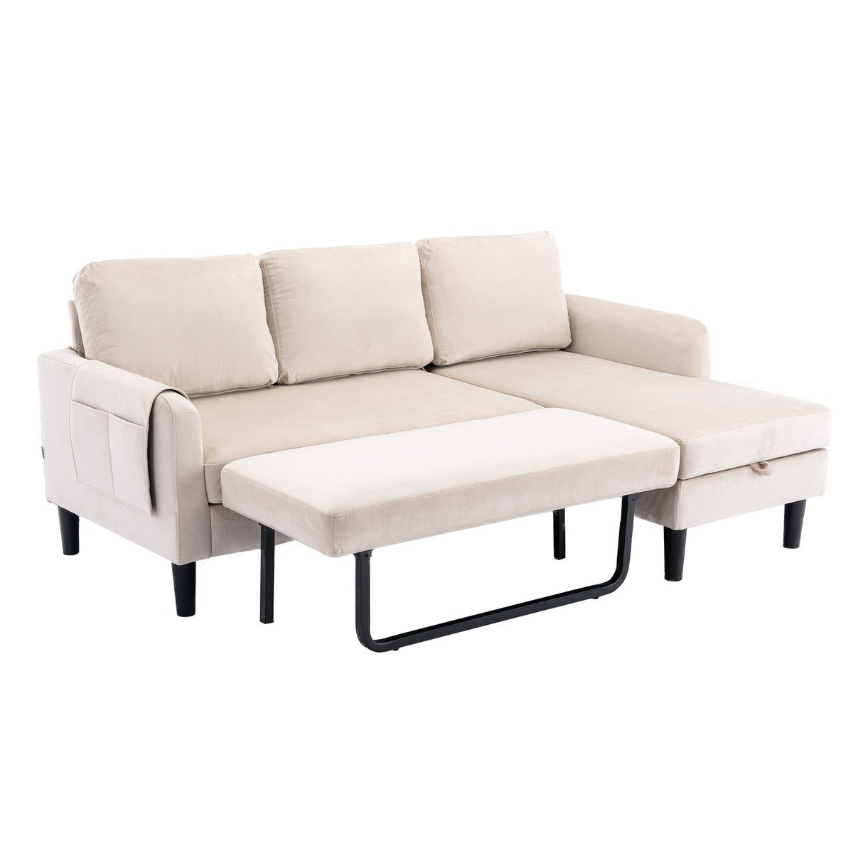 Sectional Sofa Bed with Storage Convertible Chaise