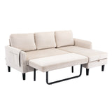 Sectional Sofa Bed with Storage Convertible Chaise