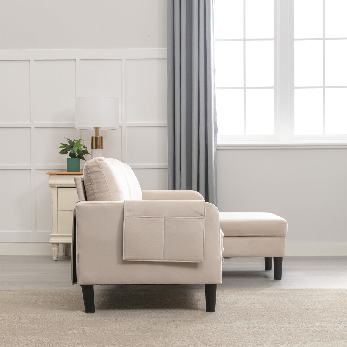 Sectional Sofa Bed with Storage Convertible Chaise