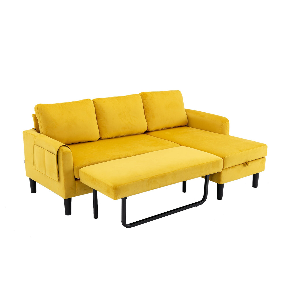 Sectional Sofa Bed with Storage Convertible Chaise