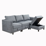 Sectional Sofa L Shaped Convertible Couch with Reversible Chaise
