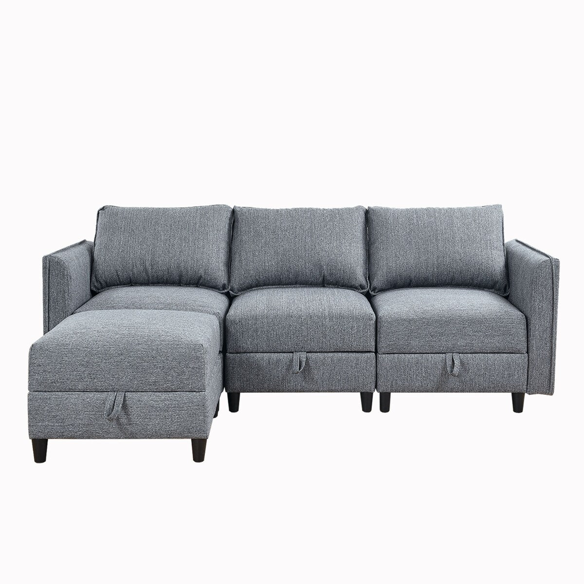 Sectional Sofa L Shaped Convertible Couch with Reversible Chaise