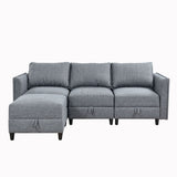 Sectional Sofa L Shaped Convertible Couch with Reversible Chaise
