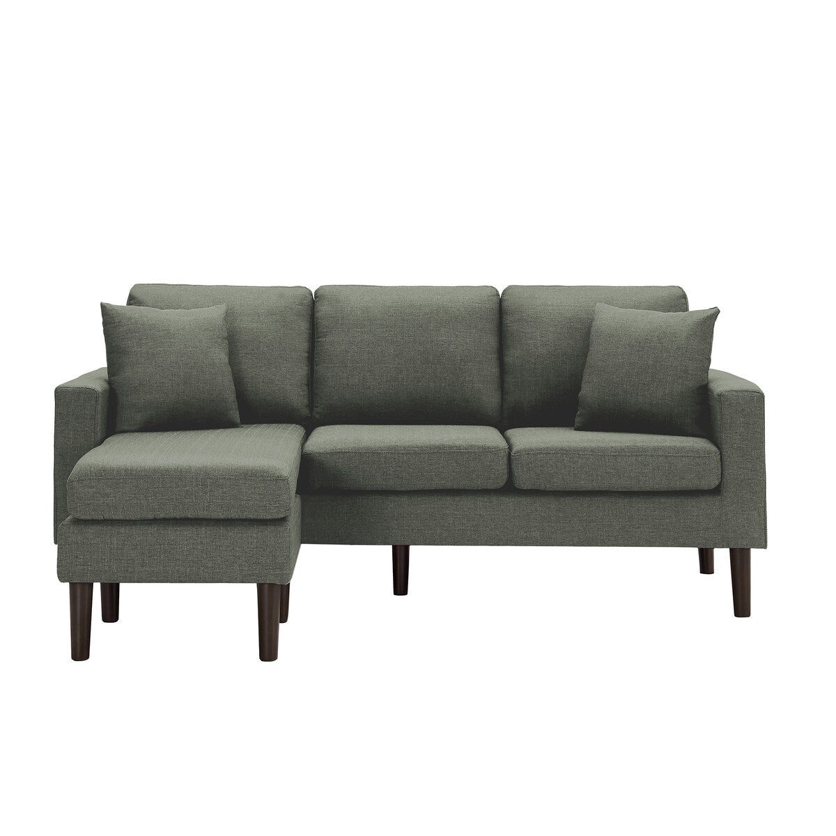 Sectional Sofa Left Hand Facing With 2 Pillows