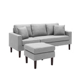 Sectional Sofa Left Hand Facing With 2 Pillows