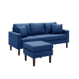 Sectional Sofa Left Hand Facing With 2 Pillows
