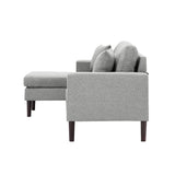 Sectional Sofa Left Hand Facing With 2 Pillows
