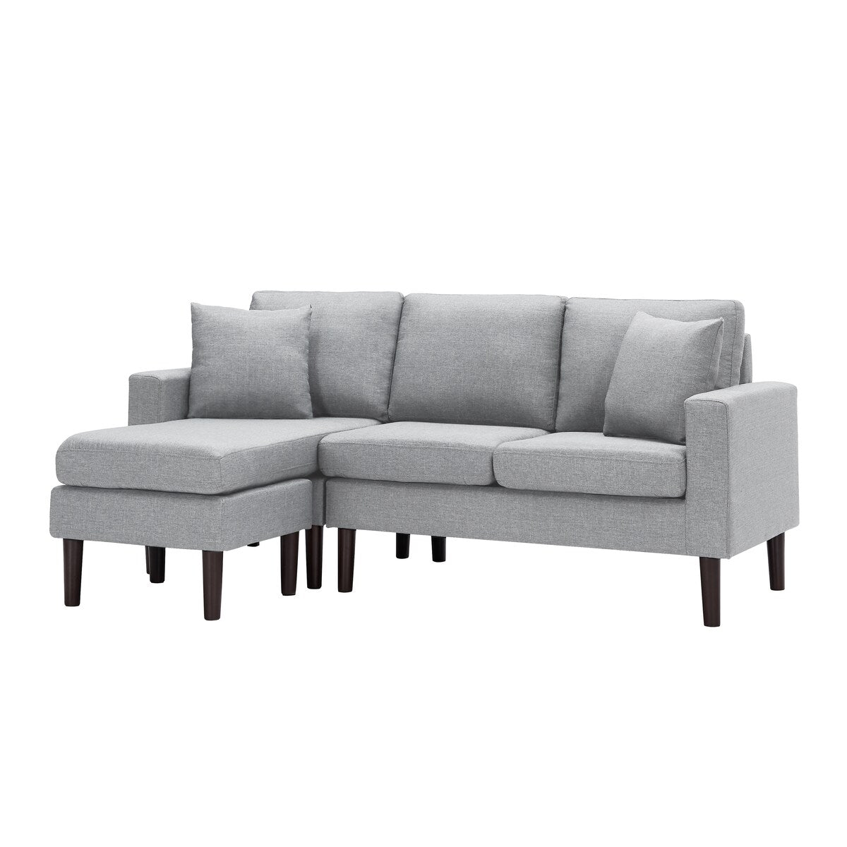 Sectional Sofa Left Hand Facing With 2 Pillows