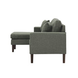 Sectional Sofa Left Hand Facing With 2 Pillows