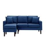 Sectional Sofa Left Hand Facing With 2 Pillows