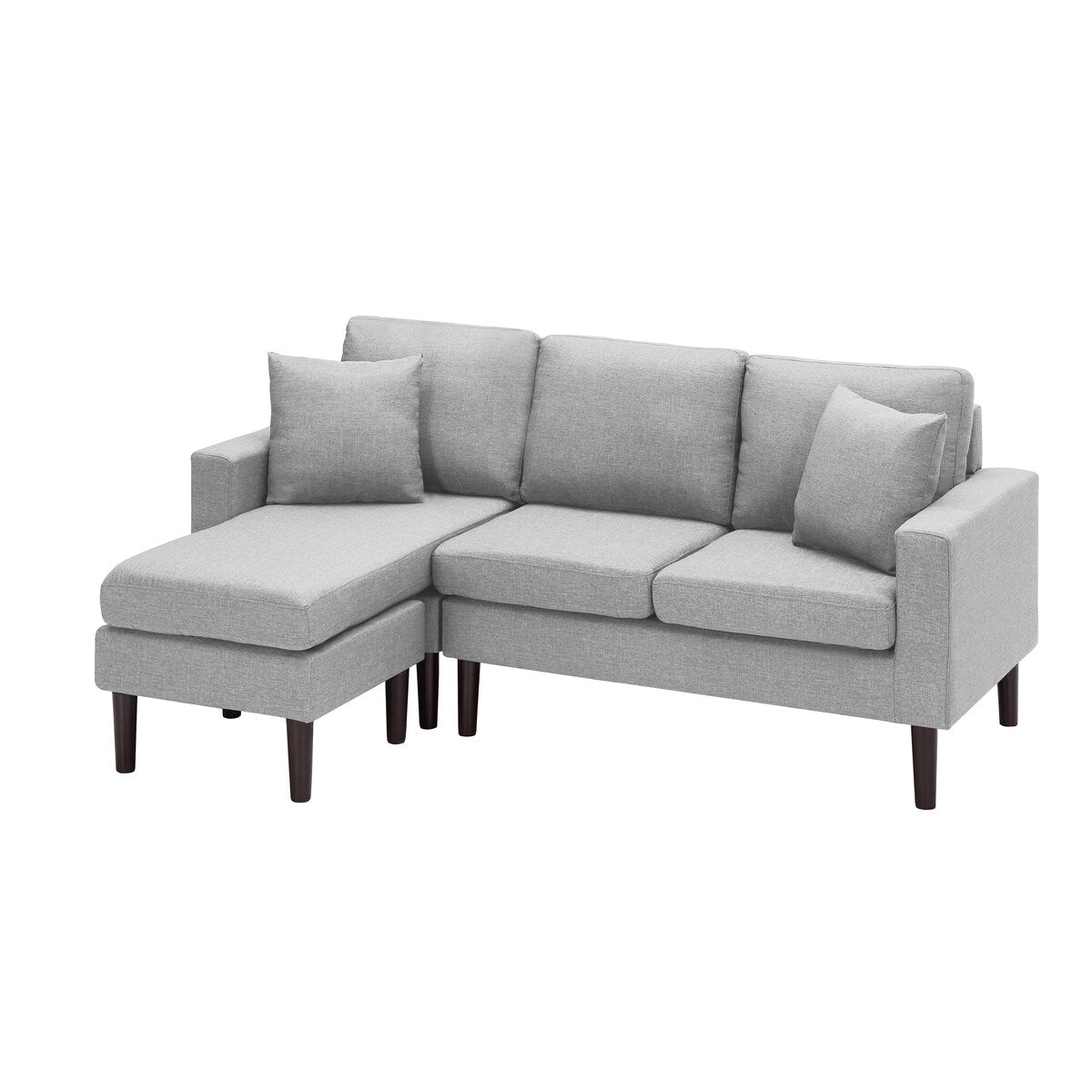 Sectional Sofa Left Hand Facing With 2 Pillows