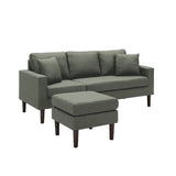 Sectional Sofa Left Hand Facing With 2 Pillows