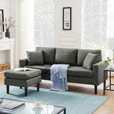 Sectional Sofa Left Hand Facing With 2 Pillows
