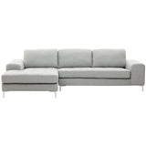 Sectional Sofa Light Gray KIRUNA