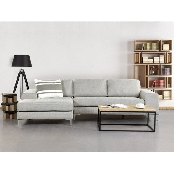 Sectional Sofa Light Gray KIRUNA