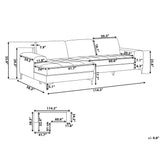 Sectional Sofa Light Gray KIRUNA