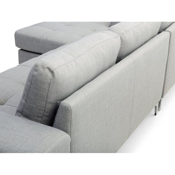 Sectional Sofa Light Gray KIRUNA