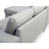 Sectional Sofa Light Gray KIRUNA
