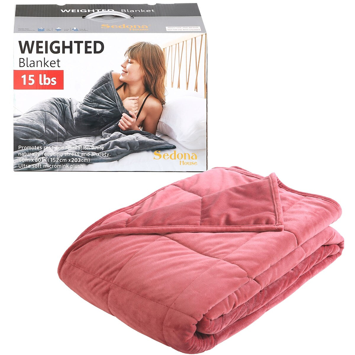 Sedona House Silky Velvet Weighted Blanket