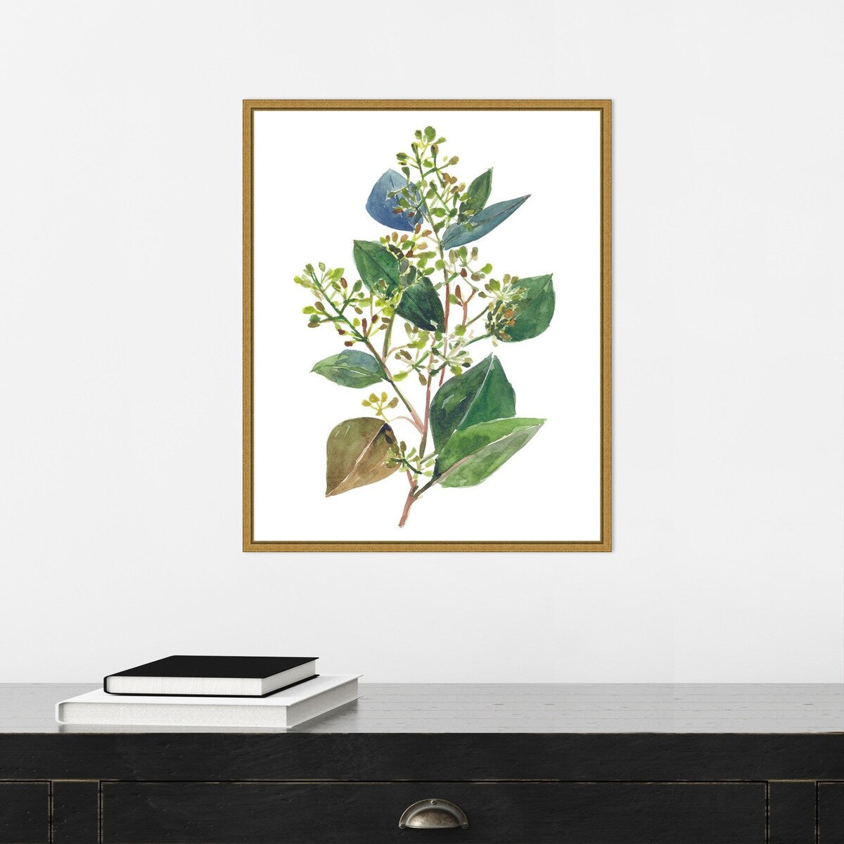 Seeded Eucalyptus II by Melissa Wang (16 x 20 in.), Framed Canvas Wall Art Print - Sylvie Gold
