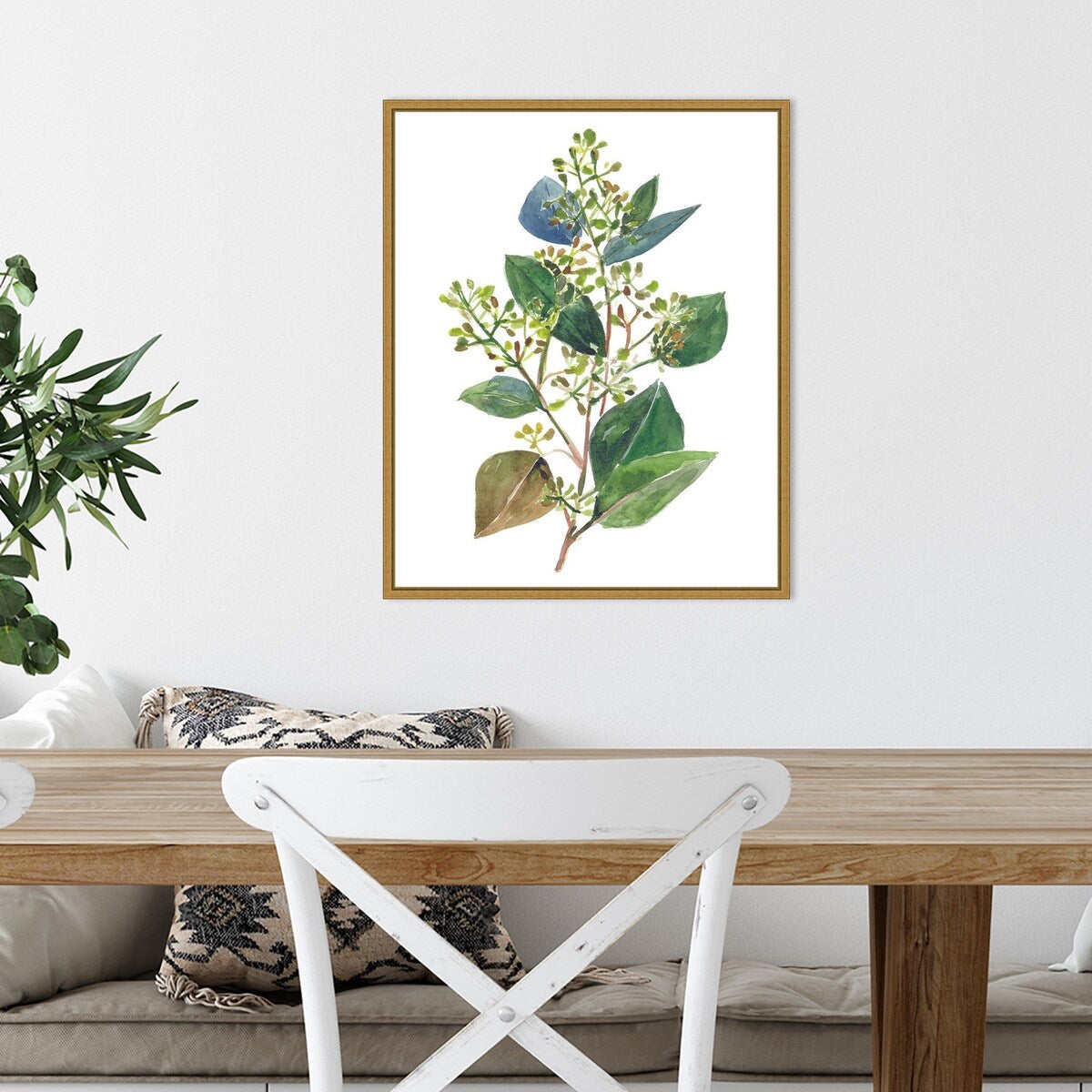 Seeded Eucalyptus II by Melissa Wang (16 x 20 in.), Framed Canvas Wall Art Print - Sylvie Gold