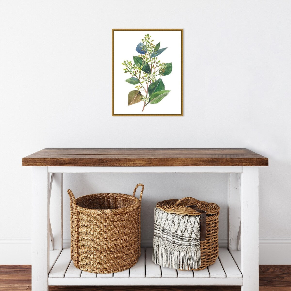 Seeded Eucalyptus II by Melissa Wang (16 x 20 in.), Framed Canvas Wall Art Print - Sylvie Gold