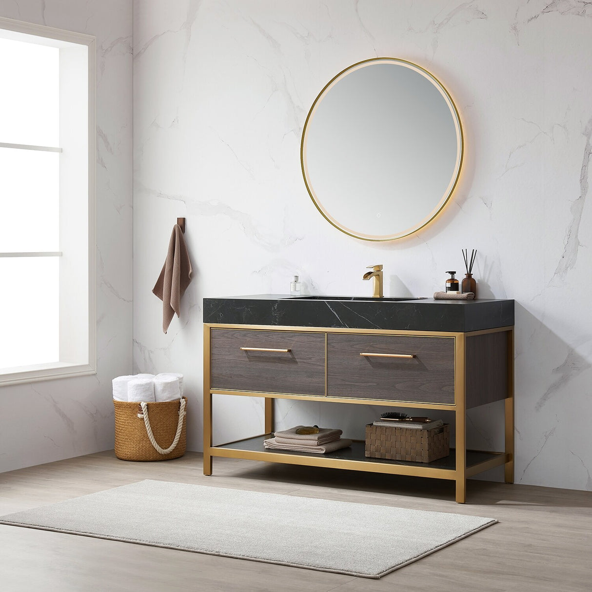 Segovia Bath Vanity with Sintered Stone Top