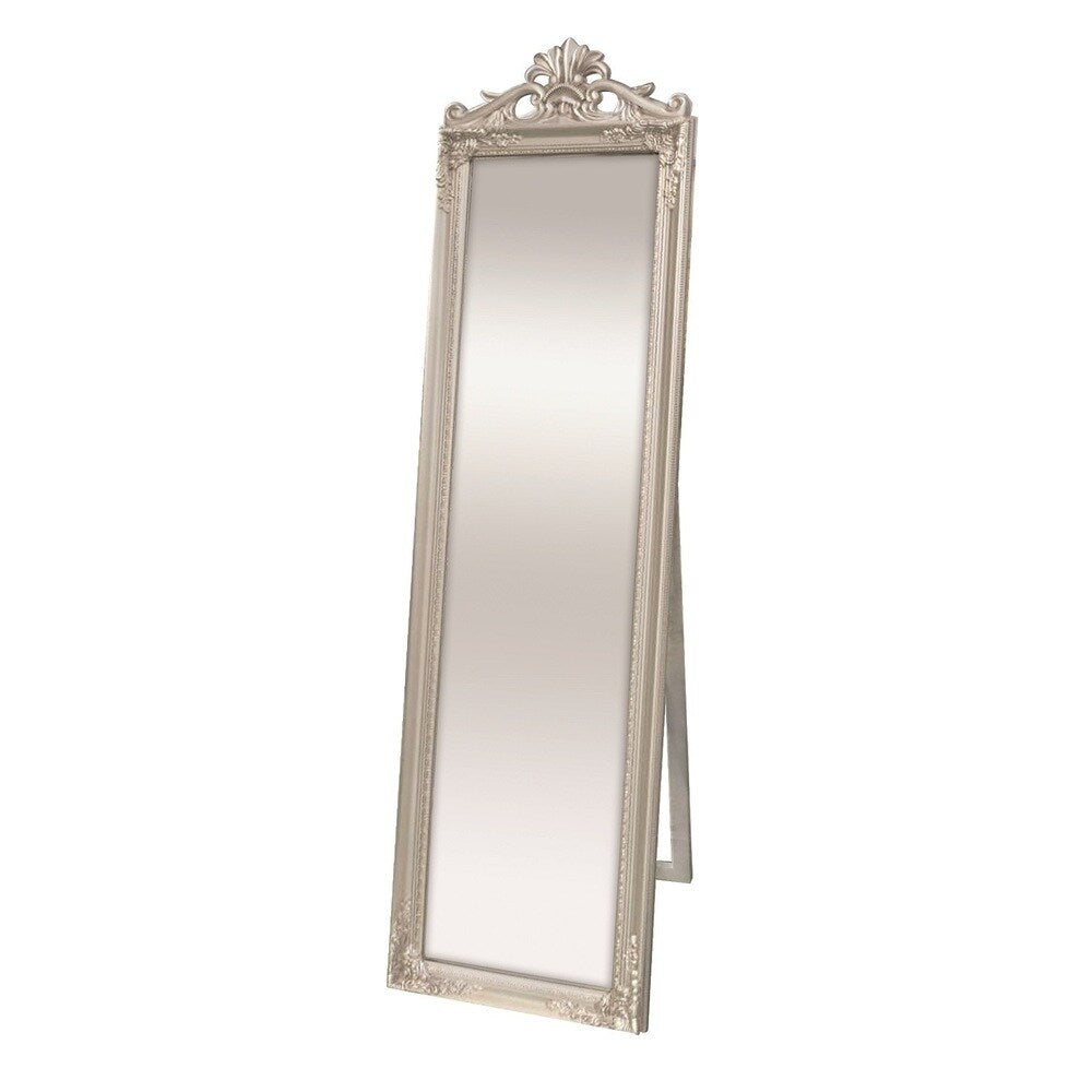 Selections by Chaumont Kensington Silver Cheval Mirror - Antique Silver