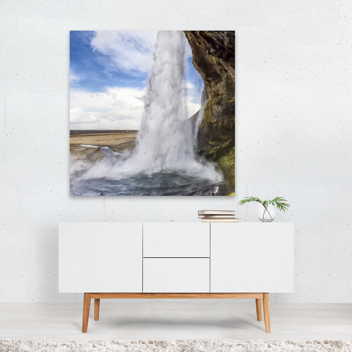 Seljalandsfoss Iceland ICLAND Seljalandsfoss Nature Art Print/Poster