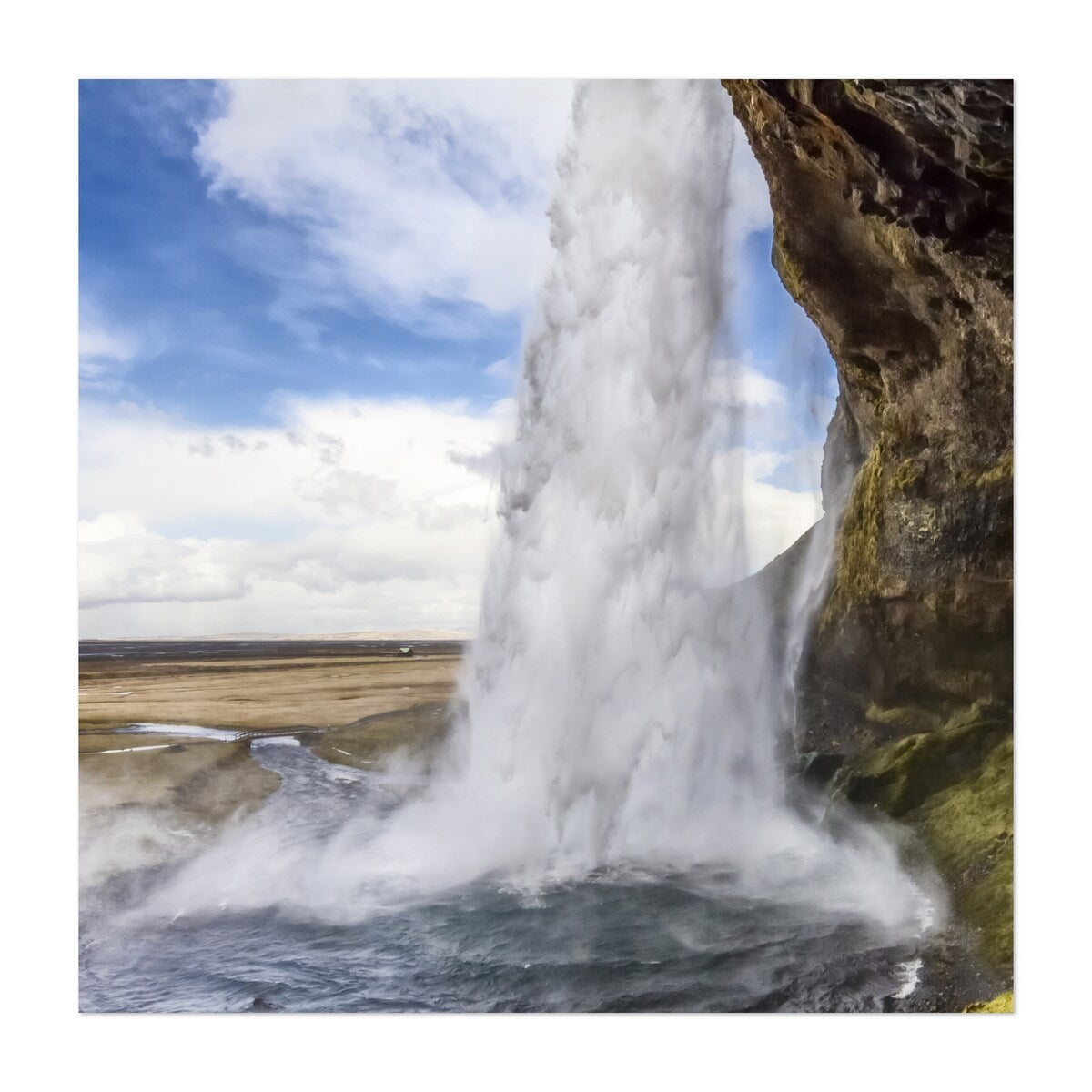 Seljalandsfoss Iceland ICLAND Seljalandsfoss Nature Art Print/Poster