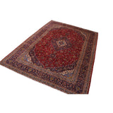 Antique Cordero Rust/Blue Wool Rug (9'10 x 13'9) - 9'10" x 13'9"