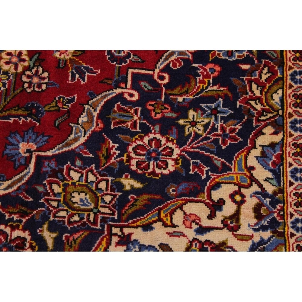 Antique Cordero Rust/Blue Wool Rug (9'10 x 13'9) - 9'10" x 13'9"