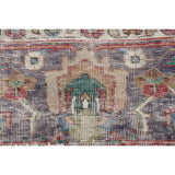 Semi-antique Distressed Floral Tabriz Persian Area Rug Wool Handmade - 9'1" x 12'2"