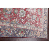 Semi-antique Distressed Floral Tabriz Persian Area Rug Wool Handmade - 9'1" x 12'2"