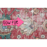 Semi-antique Distressed Floral Tabriz Persian Area Rug Wool Handmade - 9'1" x 12'2"
