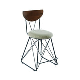Semicircle Back Counter Height Stools (Set of 2)