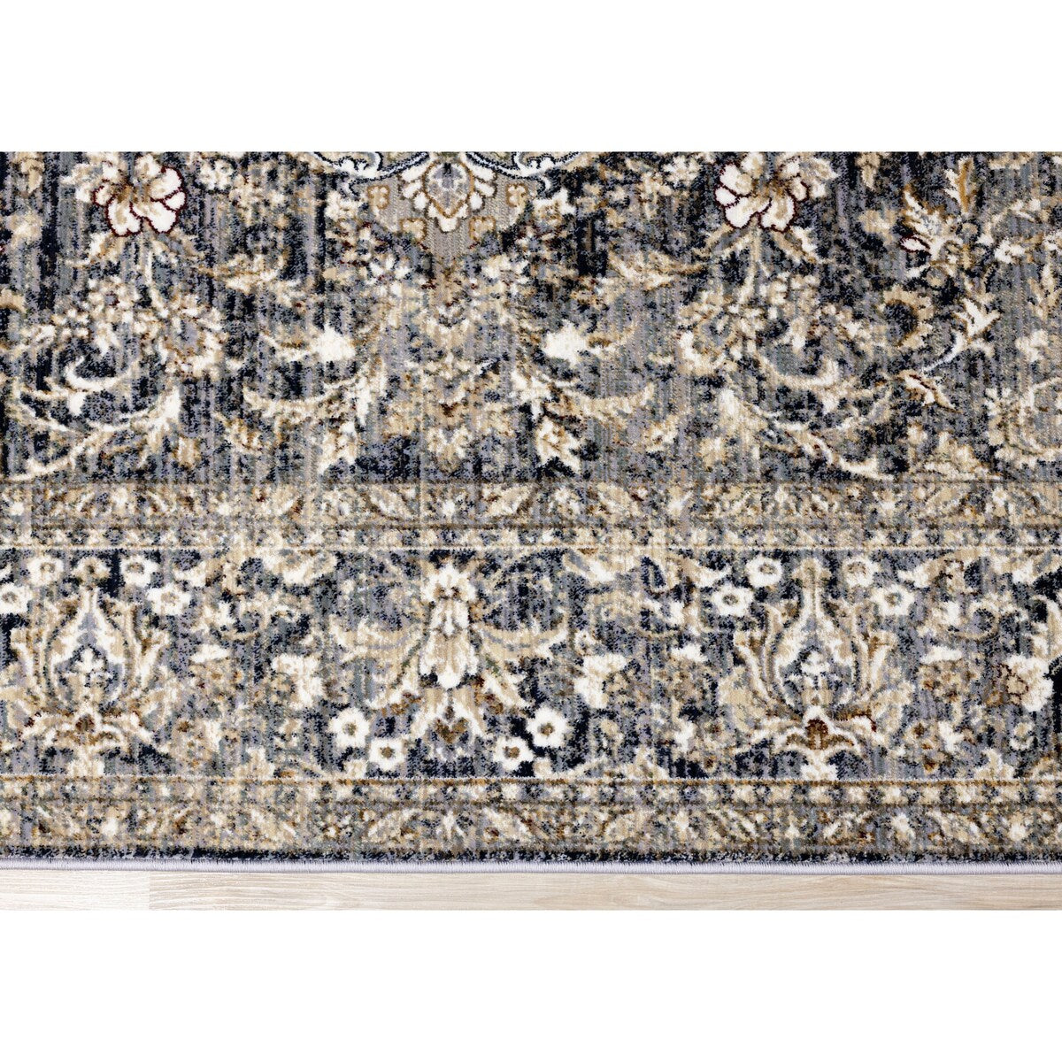 Sydney Collection - Beige/Grey Elaborate Border Rug