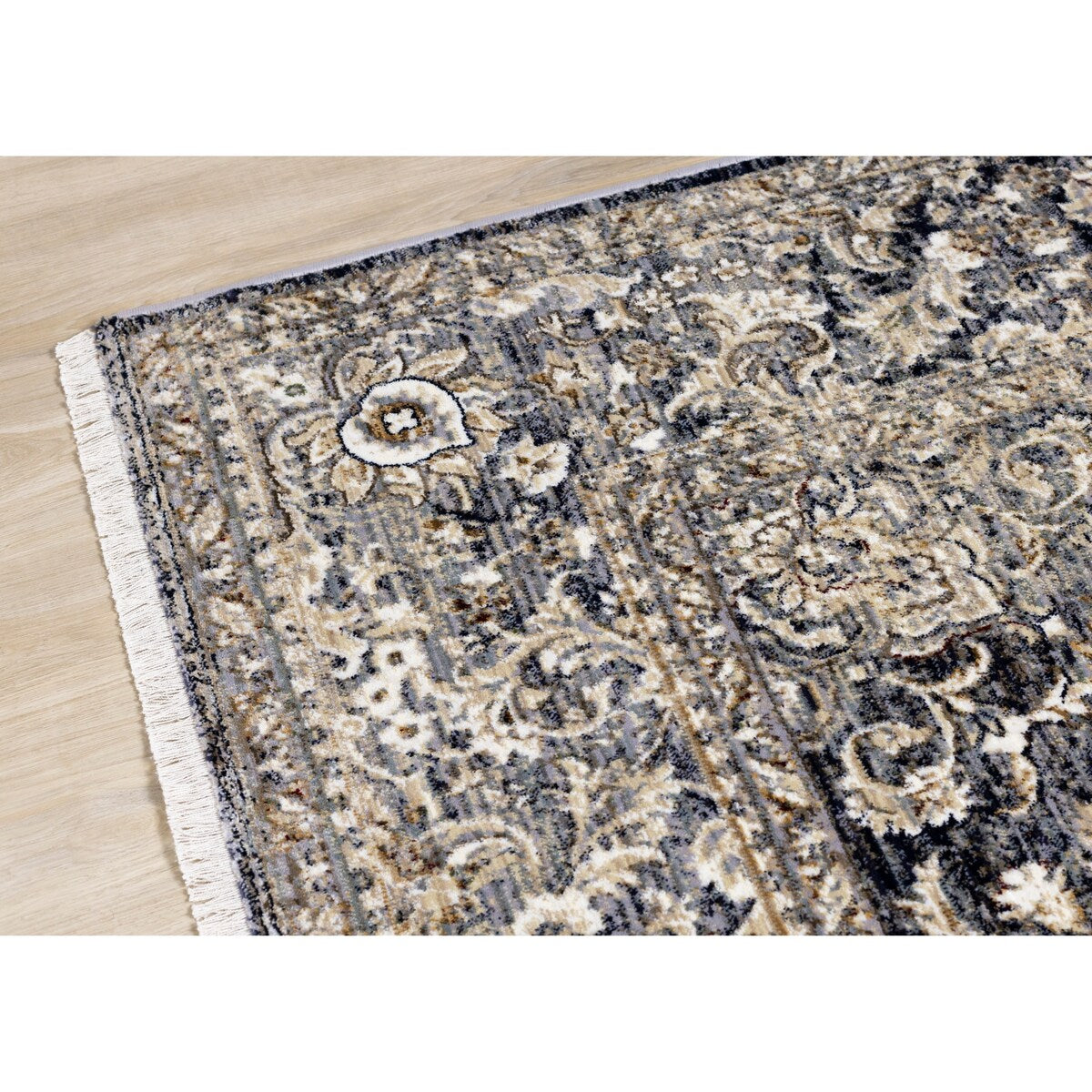 Sydney Collection - Beige/Grey Elaborate Border Rug