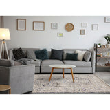 Sydney Collection - Beige/Grey Elaborate Border Rug