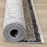 Sydney Collection - Beige/Grey Elaborate Border Rug