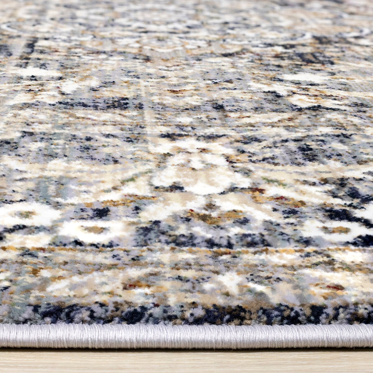 Sydney Collection - Beige/Grey Elaborate Border Rug