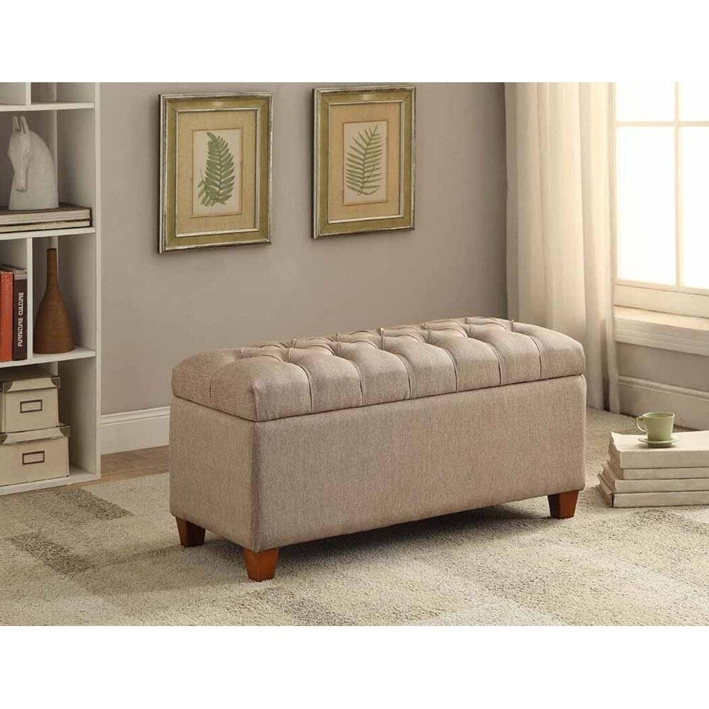 Senna Tufted Upholstered Storage Bench