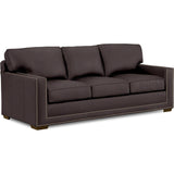 Senneka 90" Wide Genuine Leather Sofa