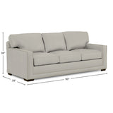 Senneka 90" Wide Genuine Leather Sofa