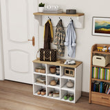 Separate compartment shoe cabinet with clothes rack ,shoe cabinet in entrance
