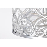 Sepp 16 Inch Chrome Polish Crystal Fandelier - N/A