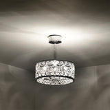 Sepp 16 Inch Chrome Polish Crystal Fandelier - N/A