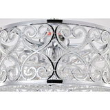 Sepp 16 Inch Chrome Polish Crystal Fandelier - N/A