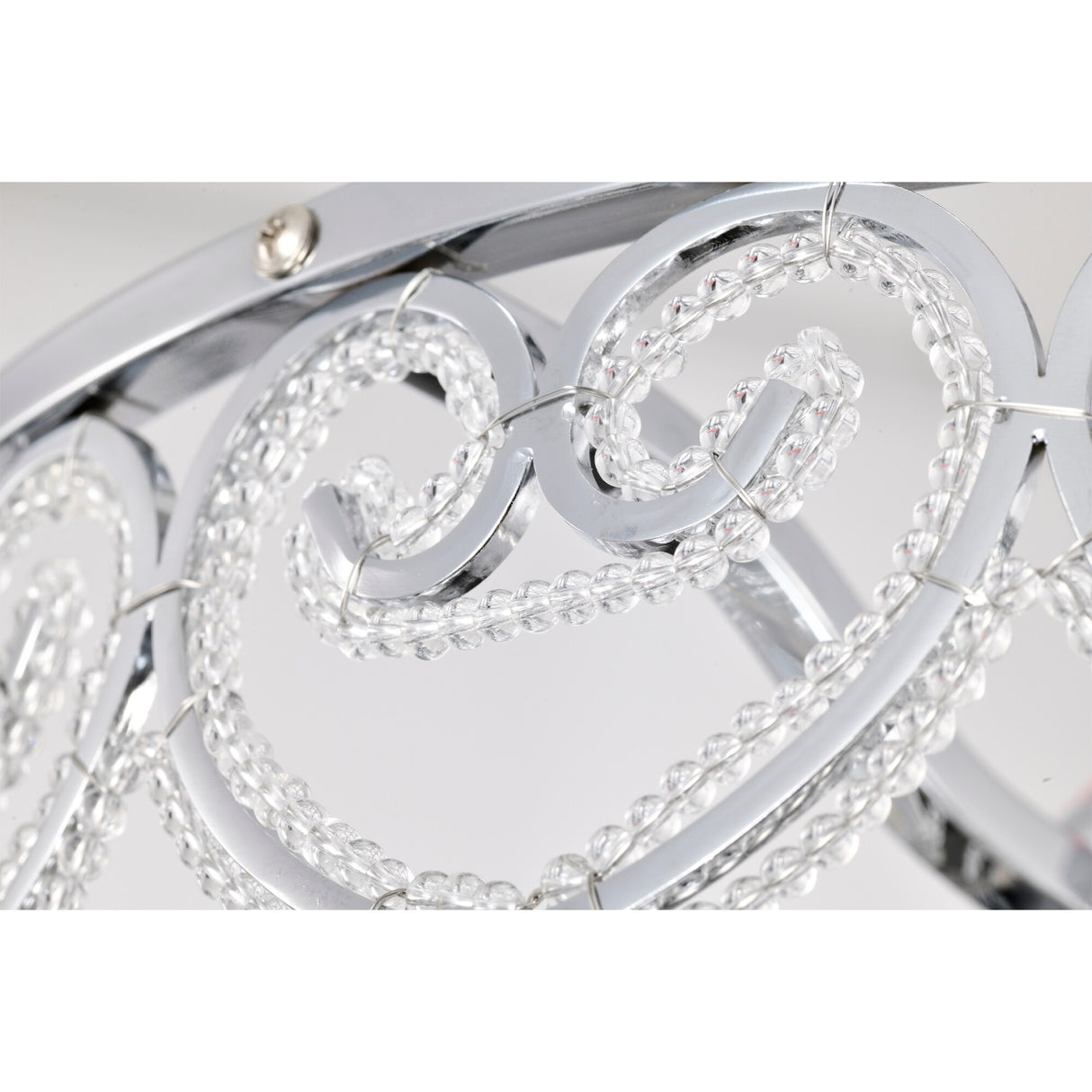 Sepp 16 Inch Chrome Polish Crystal Fandelier - N/A