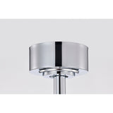 Sepp 16 Inch Chrome Polish Crystal Fandelier - N/A
